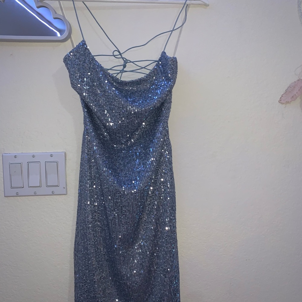 Blue dress